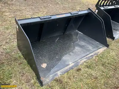 New Tomahawk 66” snow/mulch skid steer bucket, welded on high carbon cutting edge, skid steer...