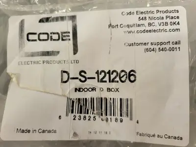 USED CODE ELECRTIC D-S-121206
