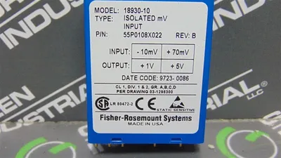 Fisher Rosemount 18930-10 Isolated mV Input Relay 55P0108X022 Rev. B Used