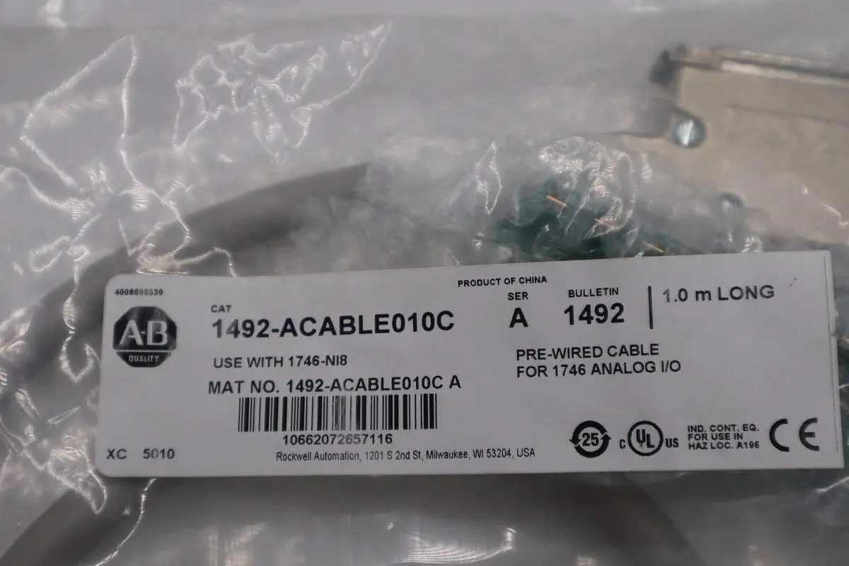 Allen-Bradley 1492-ACABLE010C Pre-Wired Cable Ser A NEW STOCK G660