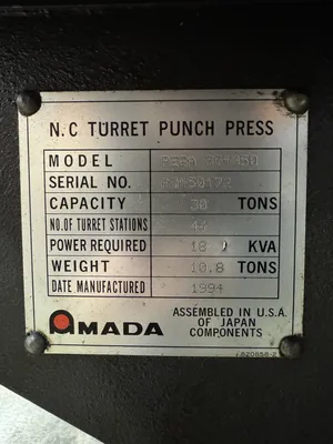 1994 AMADA PEGA 345 Turret Punches | Shelby Machinery LLC (2)