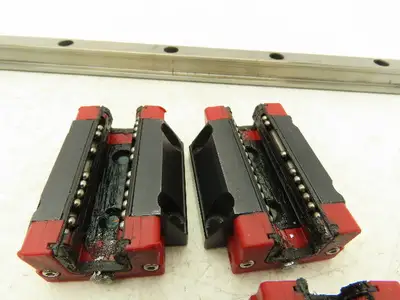 Schneeberger Linear Guide Bearing 2-Block Rail 15mm W 280mm Length Lot of 2