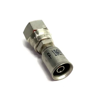 USED PARKER FEMALE SAE (JIC) 37° SWIVEL HOSE FITTING, HOSE TO PORT