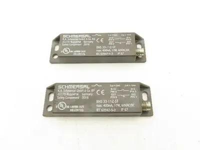 Schmersal BNS 33-11Z-ST Magnetic Safety Sensor 400mA 10W 60V AC/DC Lot of 2