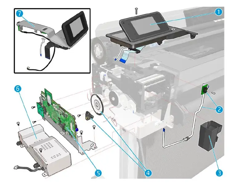 Used _UNKNOWN_ Main PCA SV Kit Formatter Board for the HP Designjet T730, T830 Series (F9A30-67001) Ink Jet Controller Oklahoma US | Wide Image Solutions #1534254