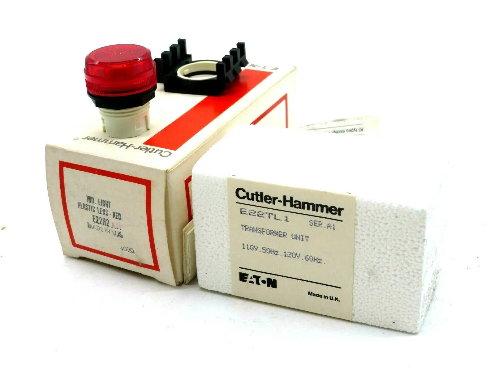 NEW CUTLER HAMMER E22H2X11 RED PLASTIC LENS
