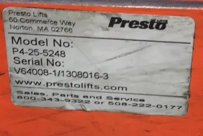 USED PRESTO P4-25-5248