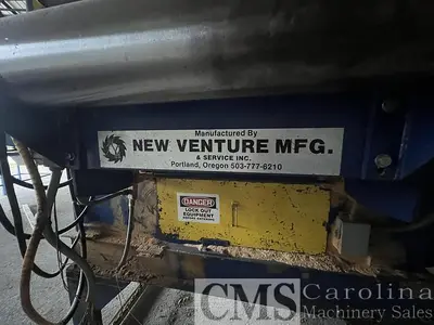 USED NEW VENTURE MFG GANG RIP SAW WITH MOVING BLADES