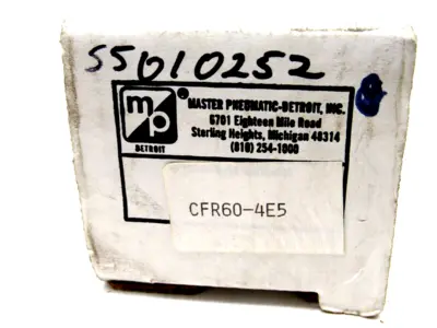 NEW MASTER PNEUMATIC CFR60-4E5 REGULATOR CFR604E5