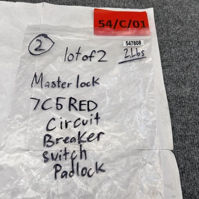 New | in-Stock Master Lock 7C5RED Safety Products (Other) California US | Davliegogo LLC #1706661