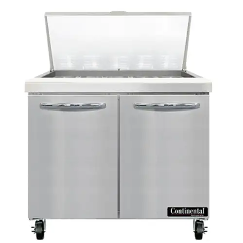Continental SW36N15M 36" Sandwich/salad Prep Table W/ Refrigerated Base, 115v