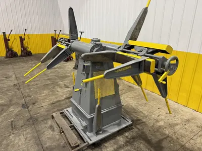 2500 LBS X 12" COOPER WEYMOUTH DOUBLE END PULL-OFF COIL REEL UNCOILER: STOCK #22619