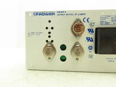 International IHD-48-3 DC Power Supply 100-240VAC 47-63Hz Input 48VDC 3A Output