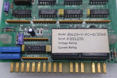 Control Concepts 3629B-V-FC-4/20mA  FIRING BOARD STOCK 5530