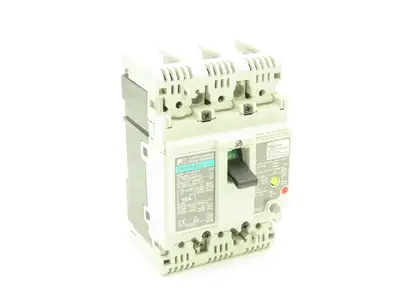 Fuji Electric EW50RAGU-3P010 Earth Leakage Circuit Breaker 3-Pole 10A 100-440VAC