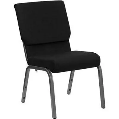 18 1/2" Wide Church Chair with Gold Vein Frame