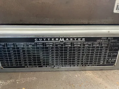 Used CUTTERMASTER FCG-30 Tool & Cutter Grinders California US | Wheeler Machinery Sales #477468