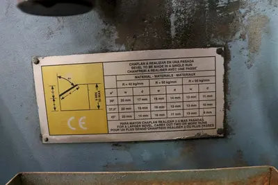 2" GULLCO MODEL #GBM-25 PLATE BEVELER:  STOCK #10530