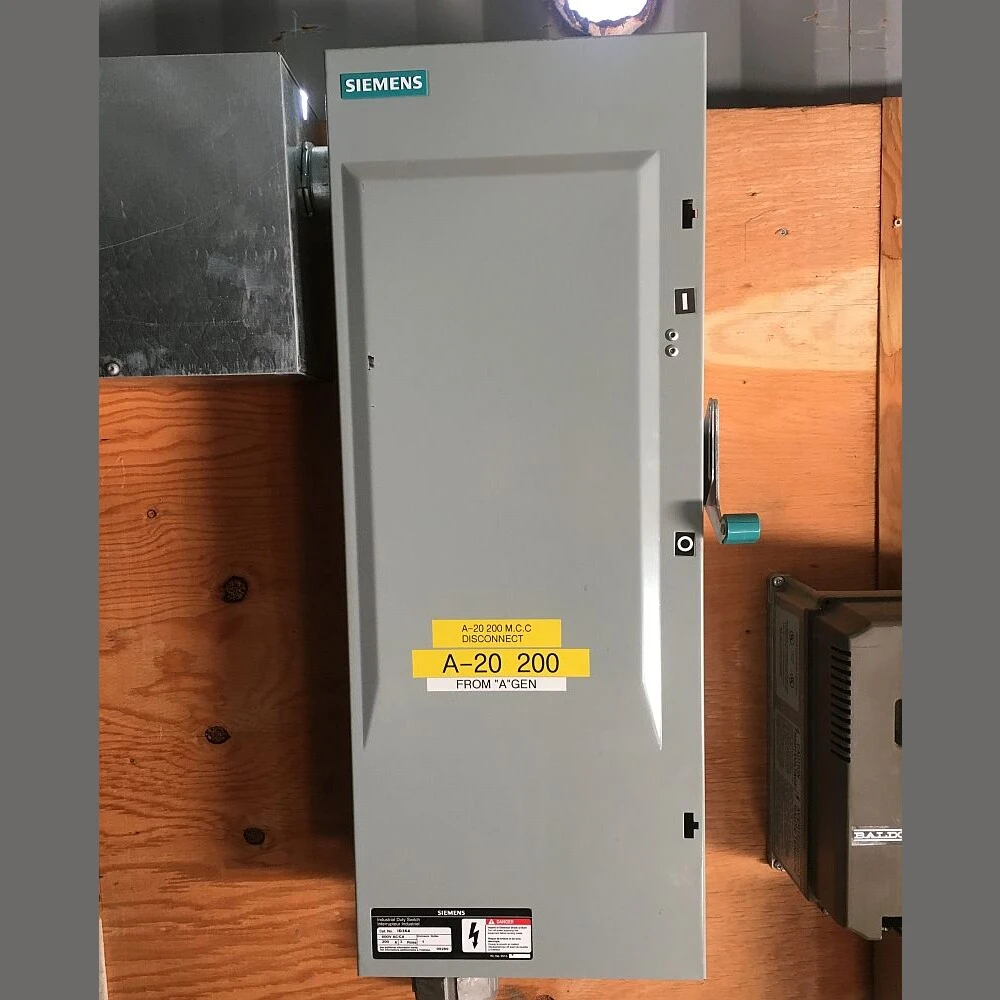 Siemens 200 Amp 600 Volt Fusible Disconnect