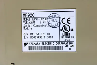 USED YASKAWA ELECTRIC CORP. JEPMC-CM200