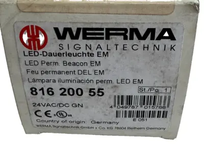 NEW WERMA 816 200 55 SIGNAL BEACON 24VAC/DC 816 X00 55 81620055