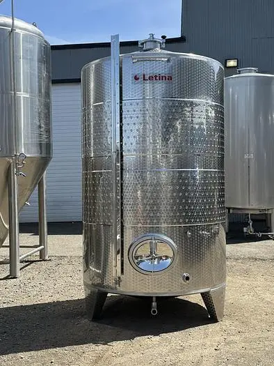 New Stock Letina 1635Gal/6200L Closed Top Jacketed Storage Tank