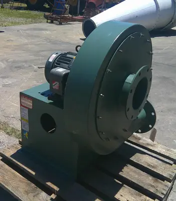 SPC9187  Blower 2,000 cfm centrifugal fan New York Blower model 2108 Alum wheel, 15 hp, CS