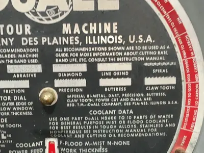 Used DOALL DBW15 Vertical Band Saws Ohio US | HGR 24 #1545809