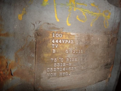 U.S. Electrical Motors 100 HP, 1800 RPM, Electric Motor