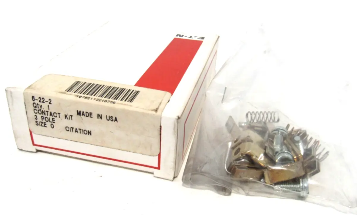 NEW CUTLER HAMMER 6-22-6 CONTACT KIT 3 POLE SIZE 0 6222