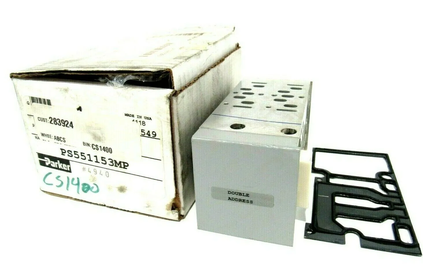 NEW PARKER PS551153MP MANIFOLD BASE