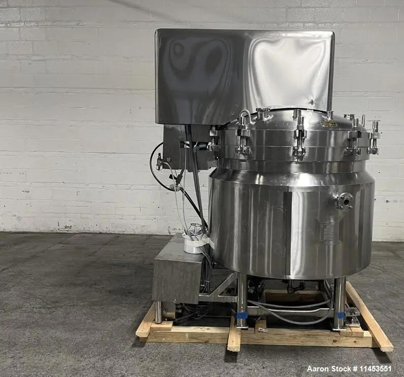 Used 160 Gallon Feldmeier Reactor, 316L stainless steel construction
