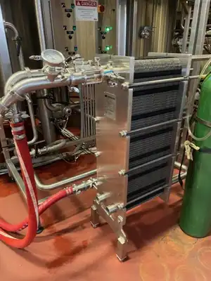 USED 2015 SPECIFIC MECHANICAL STEAM FIRED 40 BBL 3-VESSEL BREWHOUSE