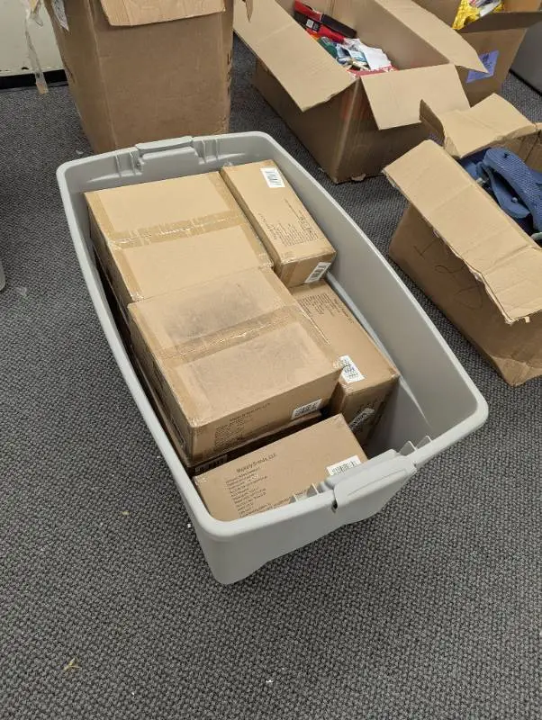 Huge Bin of Christmas - Light Up Socks