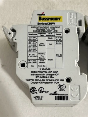 USED Bussmann CHPV