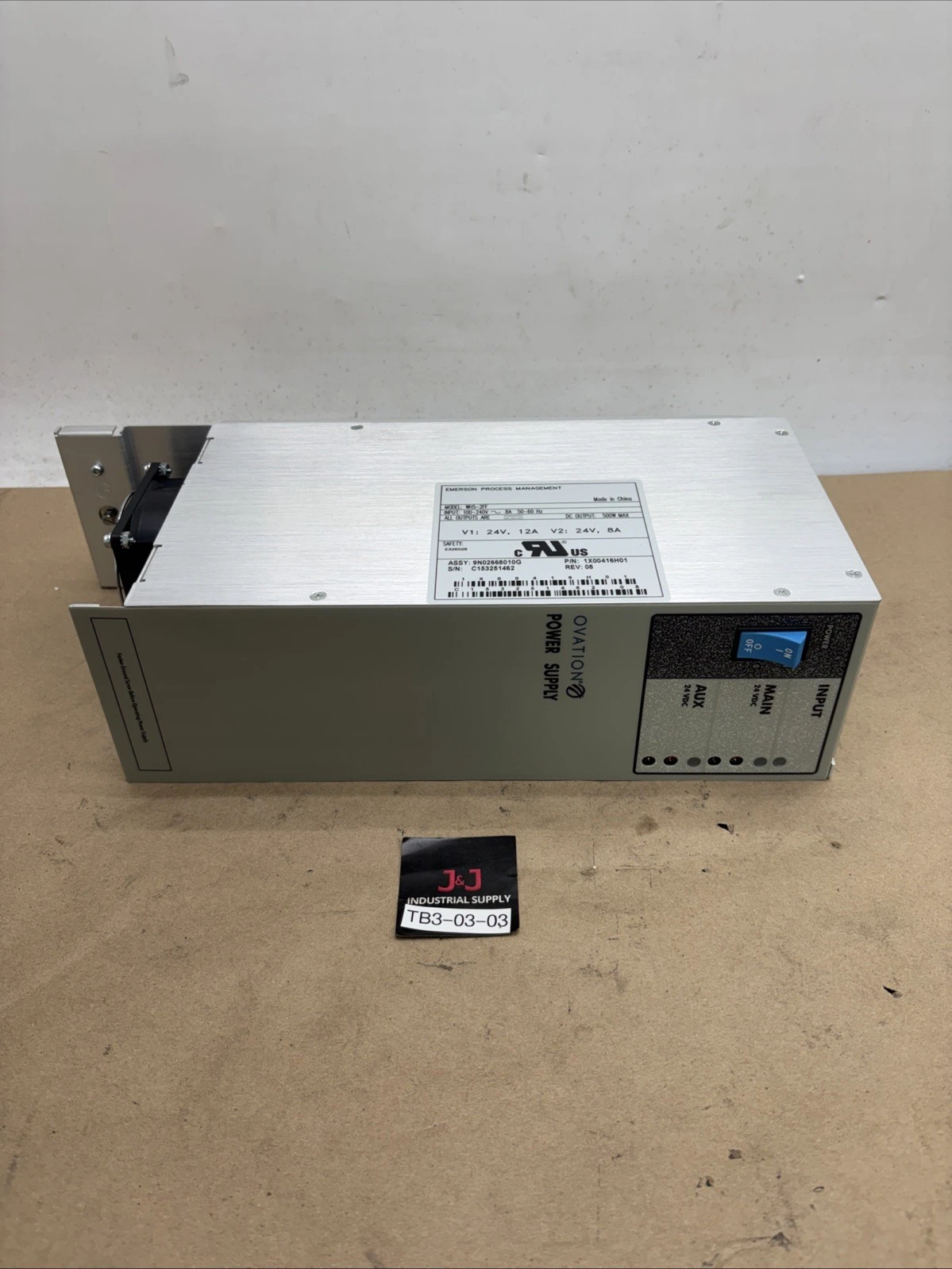 New | in-Stock Emerson 1X00416H01 Power Supplies Indiana US | J&J Industrial Supply #1566388