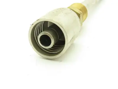 3/8 Flare Adaptor 3/8 Barb 304 Stainless Crimp Air Conditioner Line Lot of 4