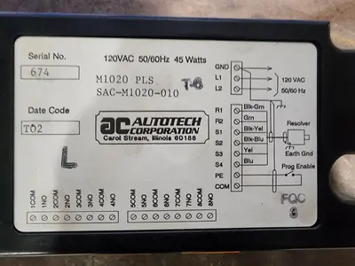 Used AUTOTECH CORPORATION SAC-M1020-010 Programmable Logic Controllers Michigan US | Midwest Press and Automation #1325897