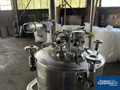 Used GS Stainless, Inc. 100 Liter GS Stainless Receiver Tank, S/S, 15# Stainless Steel Tanks Ohio US | Federal Equipment Company #126687