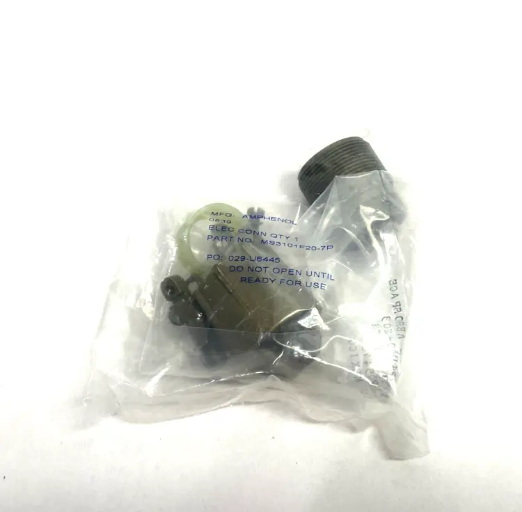 New | in-Stock AMPHENOL CIRCULAR MIL SPEC CONNECTOR 8P #16 PIN CONTACTS Connector Accessories | Maverick Industrial Sales #1102262