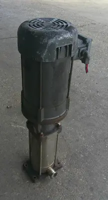 SPC9351  Pump Grundfos vertical centrifugal pump model C 4-100, 5 hp, Stainless Steel Contact Parts