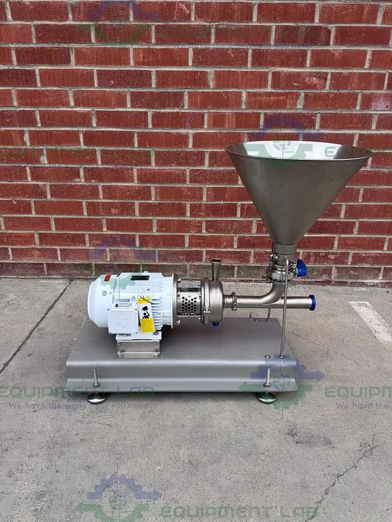 New | in-Stock INOXPA INOXPA PROLAC HCPN 40-150 HYGIENIC CENTRIFUGAL PUMP 5 HP MOTOR W/ POWDER HOPPER Centrifugal Pumps | Equipment Lab #486726