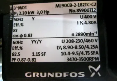 NEW Grundfos CRN10-03 A-P-G-E-HQQE