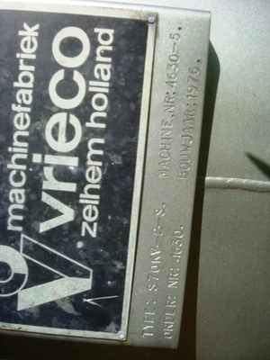 7,000L Vrieco S/S Mixer Type S70 Kv-2.5