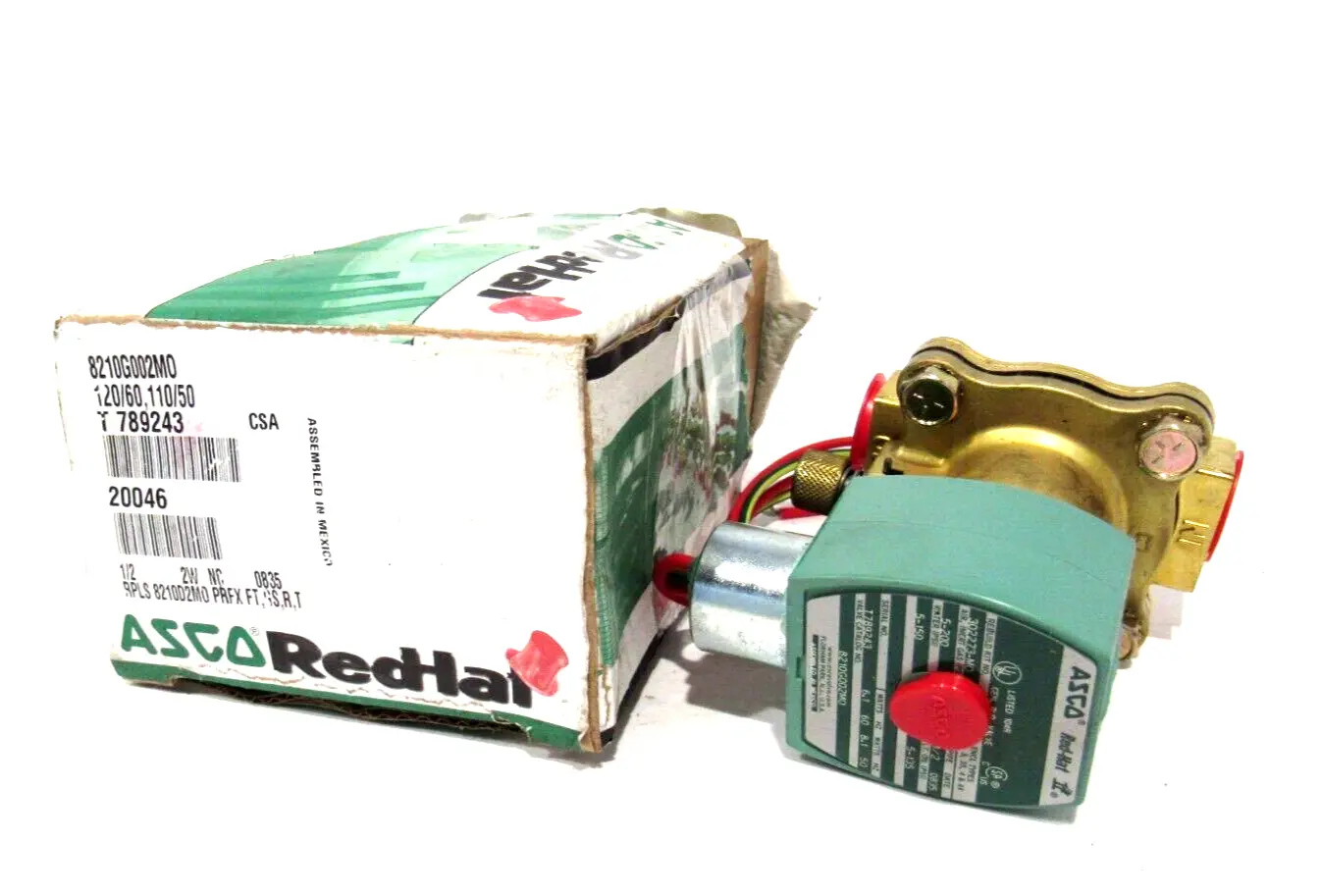 NEW ASCO 8210G002MO SOLENOID VALVE 120/60 110/50