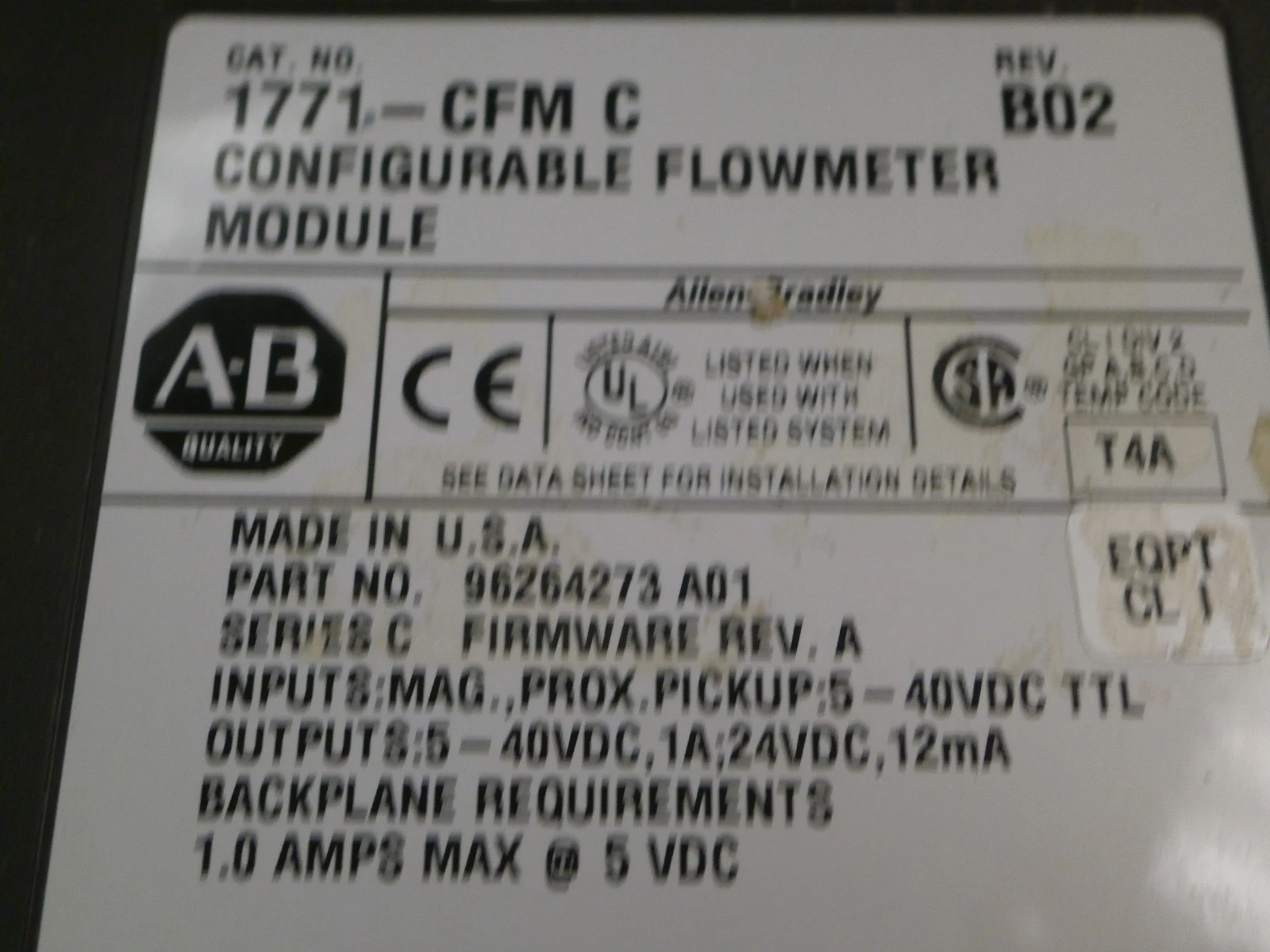 USED Allen-Bradley ALLEN BRADLEY