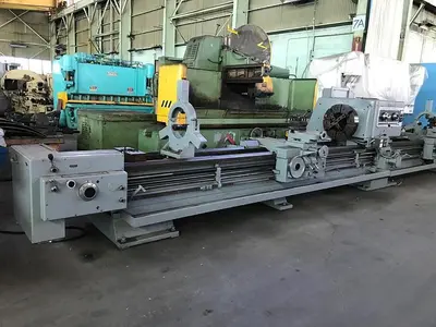 32.5" X 22'/10' LODGE & SHIPLEY HOLLOW SPINDLE DUAL BED ENGINE LATHE: STOCK #10927