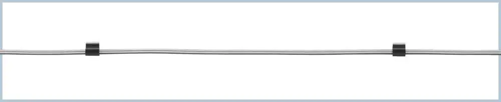 Standard PVC Two-Stop Peristaltic Pump Tubing – 0.76 mm I.D., Black/Black, Pkg. 12