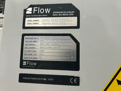 2020 FLOW MACH 200-4020 Waterjet Cutters | Kempler Machinery (28)