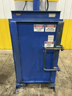 55 GALLON DRUM VESTIL HYDRAULIC CRUSHER & COMPACTOR, MODEL #WBB3147055: YOBRO #24913